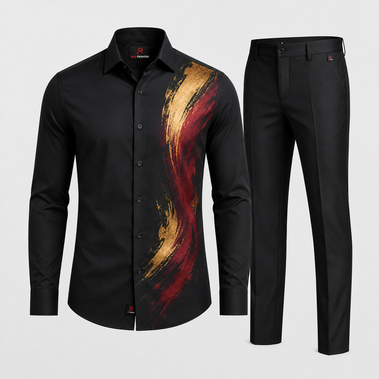 Red Fashion premium luxury men shirt